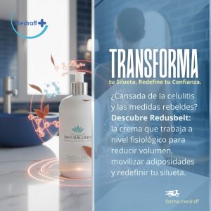 NATURALDERM Redusbelt – Crema Corporal Reductora con Cafeína de Té Rojo 450gr